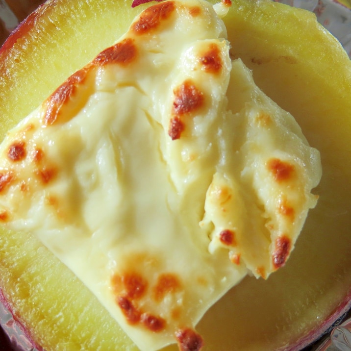 ふかし芋の簡単チーズ焼き